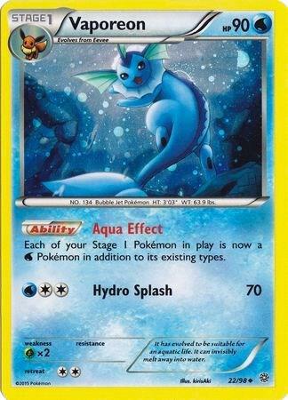 Ancient Origins Vaporeon [Cosmos-Holo] Pokémon card